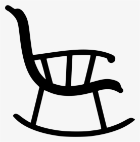 Chair - Rocking Chair Outline Vector, HD Png Download, Transparent PNG