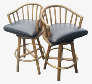 Mcguire Rattan Swivel Barstool - Windsor Chair, HD Png Download, Transparent PNG