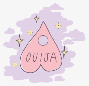 Ouija Planchette Board Pink Purple Pastel Sparkle Tattoo - Illustration, HD Png Download, Transparent PNG