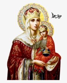Mary, Theotokos Icons Of Jesus Virgin Printing Clipart - Mother Mary In Russia, HD Png Download, Transparent PNG