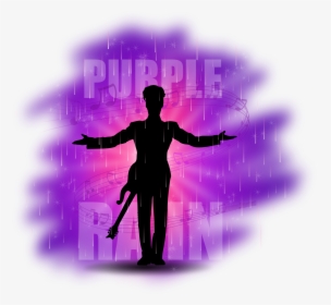 Purple Rain Clip Arts - Silhouette Prince Purple Rain, HD Png Download, Transparent PNG