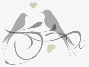 Love Birds Silhouette, HD Png Download, Transparent PNG