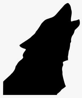 Wolf Howling Black Silhouette, HD Png Download, Transparent PNG
