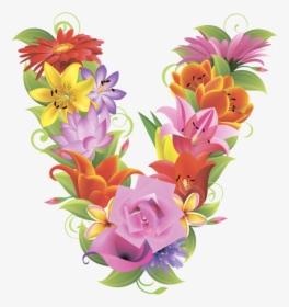 Английский Алфавит, Буква V, Цветочный Алфавит, Цветы, - Bouquet, HD Png Download, Transparent PNG