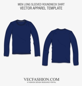 Sweatshirt Vector Cartoon Hoodie - Navy Blue Sweatshirt Template, HD Png Download, Transparent PNG