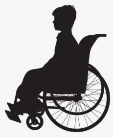 Muscular Dystrophy Is A Group Of Diseases That Cause - Person In Wheelchair Silhouette Png, Transparent Png, Transparent PNG