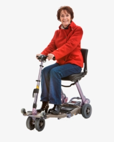 Person On Scooter Blank Background, HD Png Download, Transparent PNG