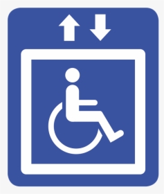 Elevator Freight Elevator Handicap Free Photo - Sign, HD Png Download, Transparent PNG