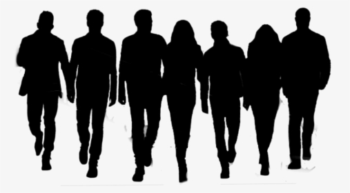 #crowd #people #outline - Friends Silhouette, HD Png Download, Transparent PNG