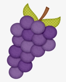 Comida, Frutas Bebidas Etc - Miss Kate Cuttables Grapes, HD Png Download, Transparent PNG