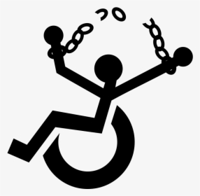 Person In Wheelchair Breaking Chains On Wrist - Ableism Clipart, HD Png Download, Transparent PNG