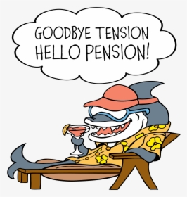 Funny Goodbye Tension Hello - Clip Art Happy Retirement, HD Png Download, Transparent PNG