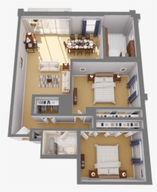 The Rockville Two Bedroom Apartment In Rockville Md, - 900 Sq Ft 2 Bedroom Apartment Plans, HD Png Download, Transparent PNG