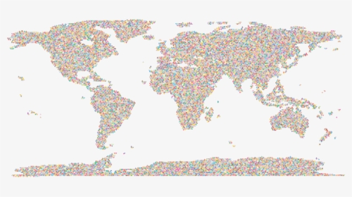 Pink,map,line - World Map, HD Png Download, Transparent PNG