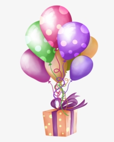Joyeux Emoji Birthday - Birthday Balloons And Presents, HD Png Download, Transparent PNG