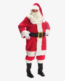 Christmas Father Png Photo Background - Santa Claus Standing Hd, Transparent Png, Transparent PNG