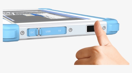 Rugged Tablet With Fingerprint Reader Security - Electronics, HD Png Download, Transparent PNG