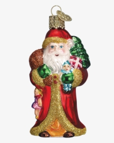 Old World Christmas Father Christmas With Gifts - Figurine, HD Png Download, Transparent PNG