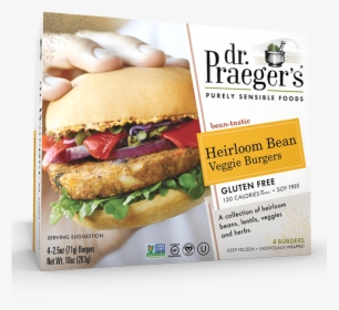 Praeger S Heirloom Bean Veggie Burgers - Dr Praeger's Heirloom Bean Veggie Burger, HD Png Download, Transparent PNG