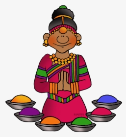 Free India Clip Art By Phillip Martin, Holi - Ancient India Clipart, HD Png Download, Transparent PNG