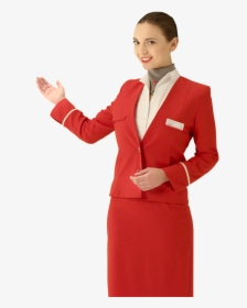 Stewardess Png - Lady Air Hostess Png, Transparent Png, Transparent PNG