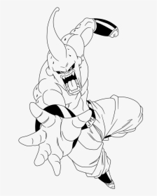 Majin Boo Coloring Pages Sketch Coloring Page - Majin Buu Coloring Pages, HD Png Download, Transparent PNG