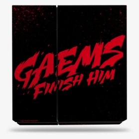 Sony Ps4 Finish Him Decal Skin Kit   Class Lazyload, HD Png Download, Transparent PNG