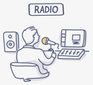 Radio - Cartoon, HD Png Download, Transparent PNG