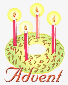 Clip Art Advent Candle Advent Wreath Christmas Graphics - Advent Wreath Clip Art, HD Png Download, Transparent PNG