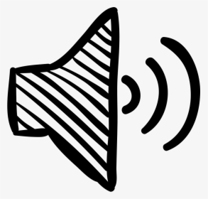 Speaker Sketch Loud Volume Interface Tool - Sketch Of Loud Sound, HD Png Download, Transparent PNG