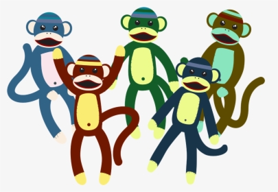 Cute Monkey Plush Toy Vector Png Download - Making Cloth Toy Vector, Transparent Png, Transparent PNG