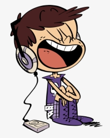 Listening To Music Png - Loud House Luna Music, Transparent Png, Transparent PNG