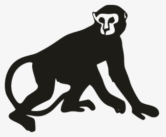 Primate Ape Silhouette Clip Art - Monkey Icon Png, Transparent Png, Transparent PNG