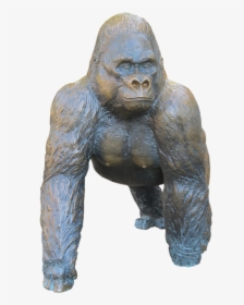 Gorilla, Monkey, Ape, Figure, Sculpture, Art, Statue - Skulptur Ape, HD Png Download, Transparent PNG