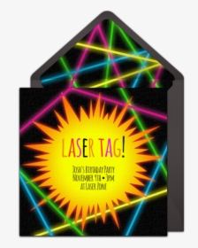 Laser Tag Free Invitations, HD Png Download, Transparent PNG