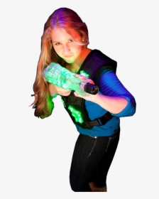 Girl With Laser Gun, HD Png Download, Transparent PNG