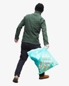 Trash-bag - People Throwing Trash Png, Transparent Png, Transparent PNG
