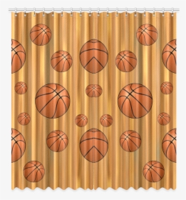 Basketballs With Wood Background Window Curtain 50 - Cross Over Basketball, HD Png Download, Transparent PNG