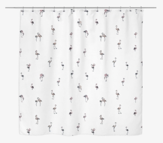 Flamingo Print Shower Curtain - Duck, HD Png Download, Transparent PNG