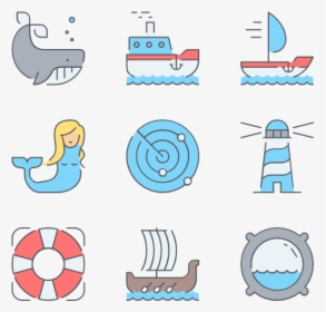 Clip Art Marine Icons - Marine Icons, HD Png Download, Transparent PNG