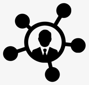 Man Nodes Connection Links Social - Network Icon Png, Transparent Png, Transparent PNG