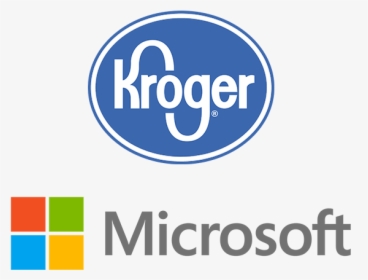 Kroger, Microsoft To Pilot Smart Store - Kroger & Microsoft Logos, HD Png Download, Transparent PNG