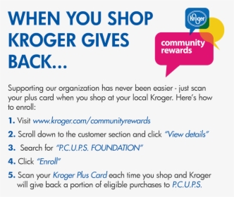 Visit Http - //www - Kroger - Com/communityrewards - Kroger, HD Png Download, Transparent PNG