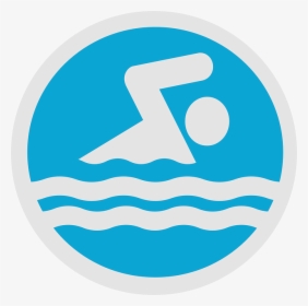 Swim Party Logo Clip Art - Clipart Swimmer Logo, HD Png Download, Transparent PNG