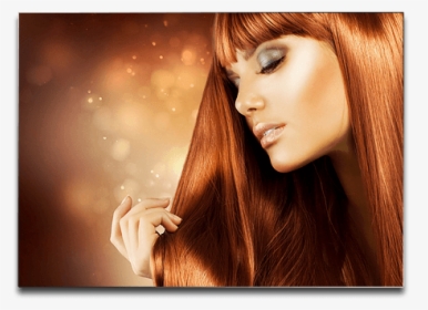Lady Model With Orange Hair - Poster Extension De Cheveux, HD Png Download, Transparent PNG