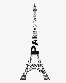 Inscape Drawing Gimp - Eiffel Tower Word Art, HD Png Download, Transparent PNG