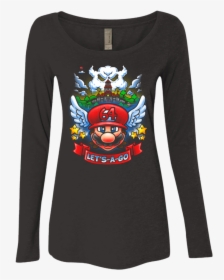 Mario 64 Tribute Women S Triblend Long Sleeve Shirt - Long-sleeved T-shirt, HD Png Download, Transparent PNG