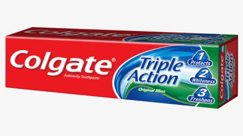 Triple Action Toothpaste Only Toothpaste Maglens Lg - Colgate Toothpaste Triple Action 175g, HD Png Download, Transparent PNG