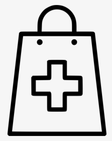 Pharmacy Medicine Medication Bag Purchase - Doctor's Office Vector Icon, HD Png Download, Transparent PNG