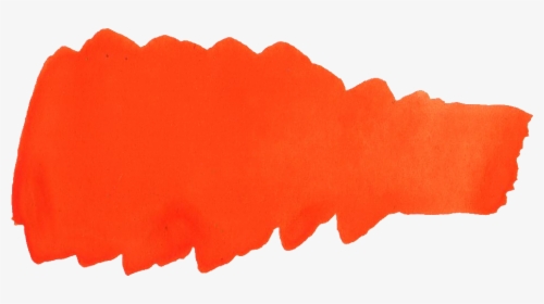 Orange Paint Stroke Png Clipart , Png Download - Orange Paint Swipe Png, Transparent Png, Transparent PNG